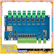 【D&F】ESP32 RS485 Modbus Wifi Bluetooth 8-Way Relay Module Optocoupler Isolation 8 Channel Relay Modu