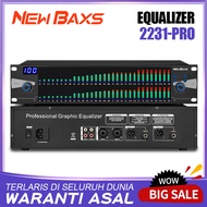 NewBaxs EQ 2231-PRO อีควอไลเซอร์ การปรับสเปกตรัม 31 ส่วน 2 ชั้น จอแสดงผล LED เอฟเฟกต์ 100DSP ในตัว ฟ