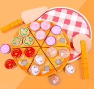Pizza 木製切切樂Diy製作玩具