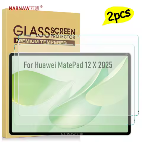 2 Pieces Full HD Tempered Glass Film Screen Protector For Huawei MatePad 12 X 2025 12-inch PC Screen