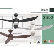 [FREE DELIVERY] BESTAR RAZOR 46inch/54inch DC Motor Ceiling Fan with LED Light and Remote Control