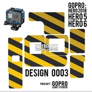 GOPRO GOPRO HERO 5 / HERO 6 /  HERO 7 STICKER SKIN (DESIGN 0003)