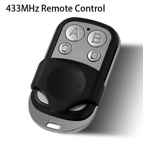 433MHz Smart Copy Duplicator Metal Push Button Remote Control Transmitter ABCD / Lock Unlock 4 Butto