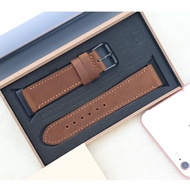 Handmade Oppo Watch smart Watch replacement waxed cowhide strap
