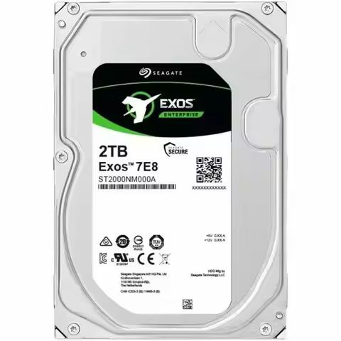 Seagate ST2000NM000A Exos 7E8 2TB Enterprise 3.5 "SATA 256MB 6Gb/s hard drive