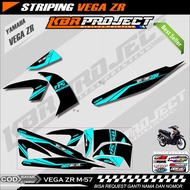 VEGA ZR STIKER STRIPING PREMIUM MOTOR KEREN LIS VARIASI VEGA ZR STIKER MOTOR YAMAHA DESAIN RACING M.