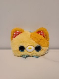 日本景品 閃閃 大眼 貓咪 貓貓 頭 毛毛 公仔 掛繩  拉鏈袋  斜孭袋 小物袋