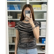 Black Mesh Top