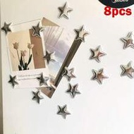 5pcs/8pcs/10pcs/15pcs Cute Cartoon Star Fridge Magnets - Vibrant Floral And Nature Designs, Plastic 