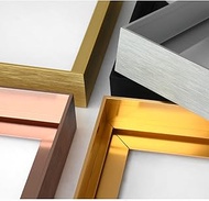 Querfun DIY Floater Metal Frame for Stretched Canvas (24x36"/61x91.5cm 1.5 inch depth, Matte Black)