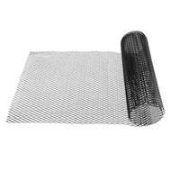 40X13 Inch Universal Car Grille Mesh Metal Car Grille Mesh Sheet Grid Rhombic Grill Mesh Hole 8X16mm