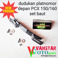 breket dudukan platnomor plat nomor depan pcx 150 pcx 160 pcx cbu bahan besi