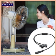 iorsoul1 Travel DC535x2 1mm To 4Pin Multiple Fan Adapter Cable 37cm For Enhances Cooling