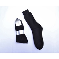 Men's Plain Black Socks Black Long Socks