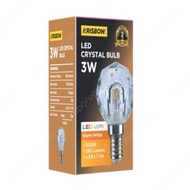 Krisbow E14 Warm White Crystal Candle Led Bulb (Yellow)