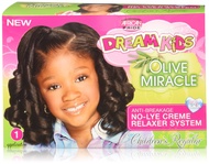 African Pride Dream Kids Olive Miracle Relaxer Regular - Contains Olive Oil, Helps Strengthen & Prot