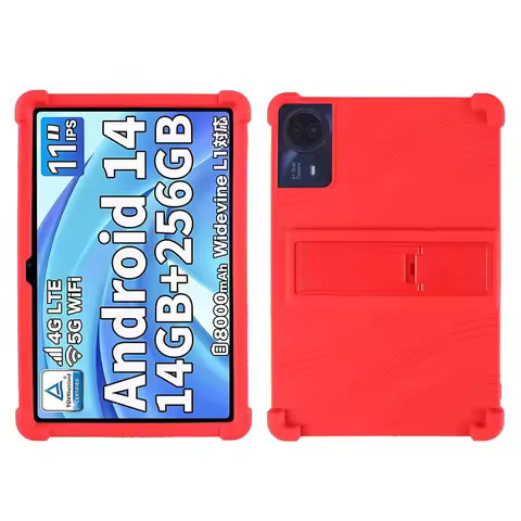 Case for TECLAST T50Plus Tablet 11 inch Tablet, Kids Friendly Silicone Adjustable Stand Cover for Te