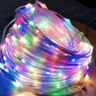 TTT RGB LED String Lights 5Mtr 50LED Remote Bluetooth Apk Decorative LED Strip Lights 5 Meters Music