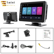 Saini Wireless Car Radio 7" Portable MP5 Player Compatible For Ios Car Interaction System And Android Auto Built-in Dash Cam Multimedia And Backup Camera Supports B5572R