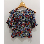 Women's CPS Floral Shorts Set Authentic Suitable For Summer. The Fabric Is Very Soft And Comfortable