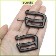 YVE 5/10pcs G Hook, Adjustable Black Webbing Buckles, Durable Quick Release 26/38mm Strap Buckle for