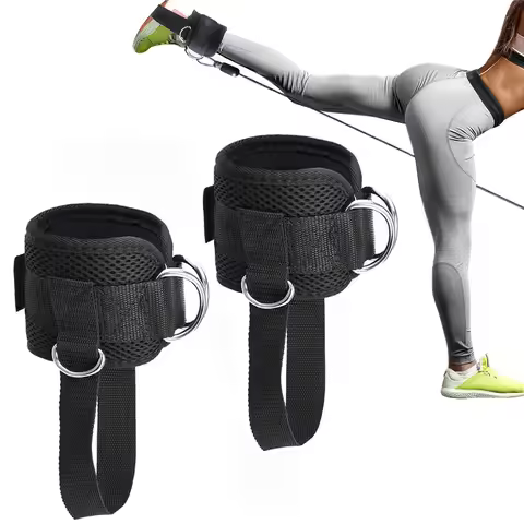 Ankle Straps for Cable Machine, Ankle Attachment for Gym, Ankle-Cuff, Kickback Ankle Strap for Glute