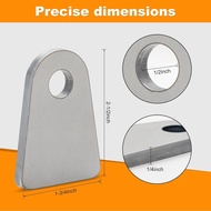 Weld on Tabs, 1/2" Hole Weld Tabs, Steel shock mount Weld Tab, weld on tabs 1/4 thick 4 pcs