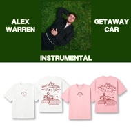 Alex Warren Dual Print T-shirt, Vintage Brick Kid Graphic Cream Oversized Cotton Fan Tee