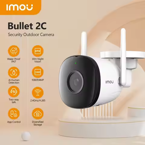 IMOU Wifi Outdoor Camera Bullet 2C 4MP 2MP Surveillance IP Camera Automatic Tracking Weatherproof AI