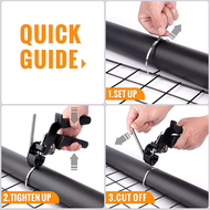 1Set Stainless Steel Cable Tie Plier Special Tool Fit for Fastening and Cutting Metal Cable Ties wit