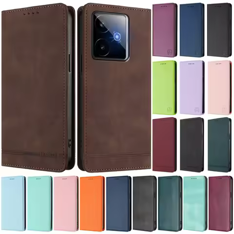 For Realme GT 7 6 5 Case Leather Magnet Cover on For Realme GT7 Pro GT 6 6T GT5 240W GT3 Phone Case 