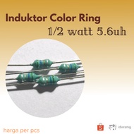 Axial 5.6uH Inductor 1/ 4watt Color Inductor 5.6 uH 1/ 4 watt Coil