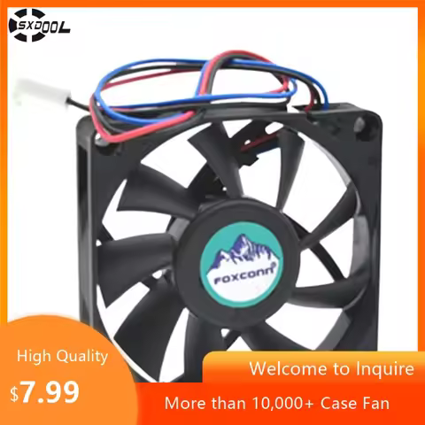 for DELTA 70x70x15mm Quiet Fan: 12V 0.14A (2500RPM) Ball Bearing 3-Wire for AMD/Intel CPU Cooler Hea
