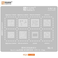 Amaoe MQ1-6 BGA Reballing Stencil for Qualcomm 888/778G/8 Gen1/865/SDM845/SDM710/SDM660/SM8550/SM745