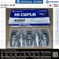 NITTO KOHKI 40SM Type Pneumatic Air Quick Coupler 5Pcs Per Box (HI CUPLA 40 SM)