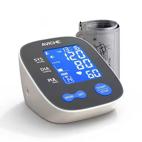 Blood Pressure Monitor Backlight LCD Display Intelligent Voice Broadcast Digital Blood Pressure Moni