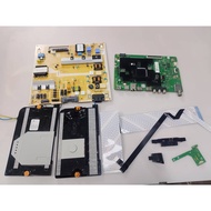 SAMSUNG UA50AU9000K 50" MAIN BOARD, POWER SUPPLY, POWER BUTTON, SENSOR BUTTON, RIBBON CARD AND SPEAK