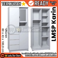 GANTUNGAN [Instant] 2-Door Glass Wardrobe Olympic Gstar LMSP KARIN Wadrobe Clothes 80x43x180.9 cm Mi
