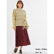 HBB5811 GU Printed Flared Long Skirt