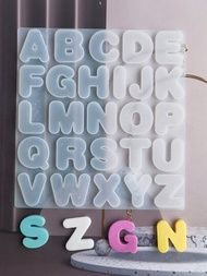 1 件 26 個英文字母矽膠模具用於糖果和巧克力製作 Diy 珠寶手工藝品