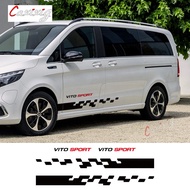 4PCS Car Stickers For Mercedes Benz Vito V Class Viano W447 W639 W638 Marco Polo Camper Van Vinyl De