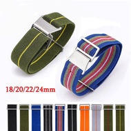 18mm 20mm 22mm 24mm Elastic Nylon Watch Strap For Seiko For Rolex Water Ghost For Tudor Watch Bracelet Parachute  Universal Wrist Band