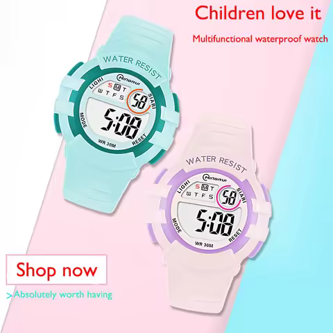 UTHAI C04 Electronic Watch Alarm Clock Waterproof Swimming Primary And Secondary School Student Wris