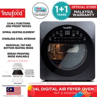 (OFFICIAL STORE) Innofood KT-CF14D 14.0L CAPACITY Air Fryer Oven 16in1 With Fermenting and Dehydrati