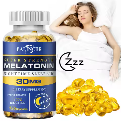 Sleep Supplements - Containing Melatonin - Promote Fast Sleep, Improve Insomnia, Improve Sleep Quali
