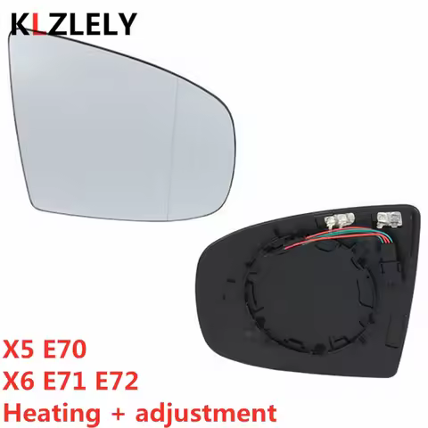 O For BMW X5 E70 X6 E71 E72 Side Rearview Wing Side Mirror Glass Heated + Adjustment 51167174981 511