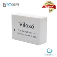 Proocam Battery for Canon PowerShot G3X camera (NB-10L)