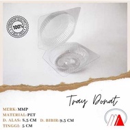 [50 PCS] donut bread mica donut cake/ donut holder/ donut tray/ sponge cake mica/ round mica/ tray/