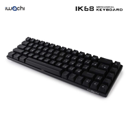 คีย์บอร์ดไร้สาย IWACHI IK-68 เมาส์ Gaming RGB Mechanical Keyboard Blue-switch 68ปุ่ม คีย์บอร์ดเกมมิ่