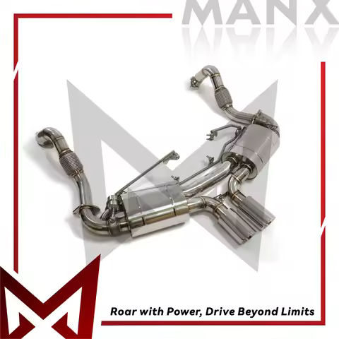 MANX Stainless steel Catback Performance Auto Exhaust pipe for Porsche CAYMAN 981 987.2 Muffler with